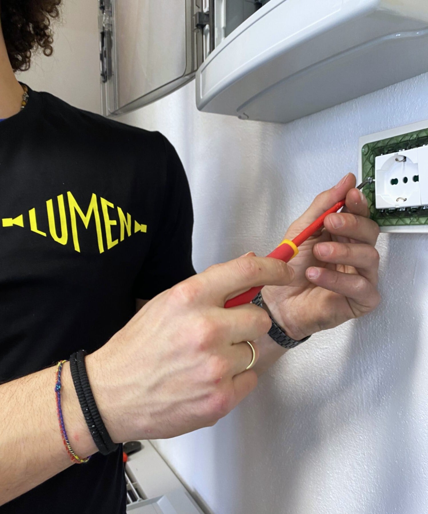 Tecnico LUMEN al lavoro